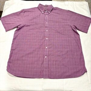 Daniel Cremieux signature collection short sleeve button down collared XL